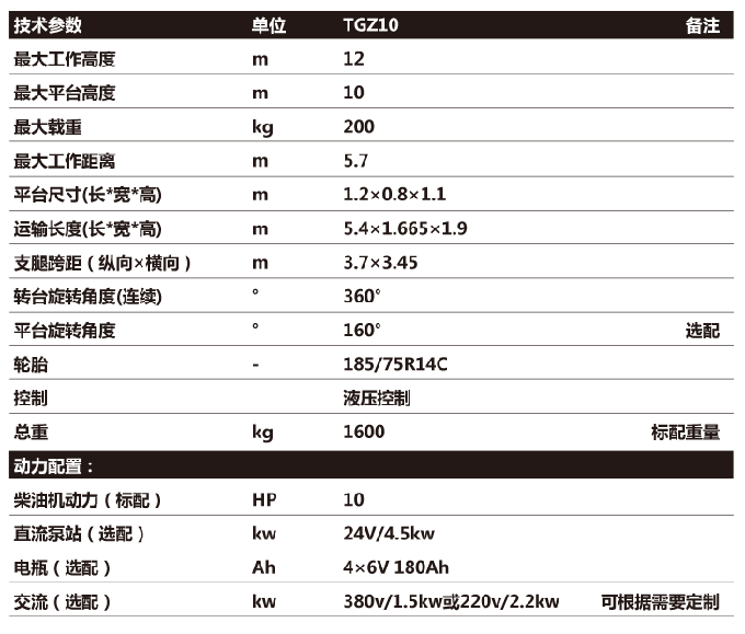 拖車折臂升降機